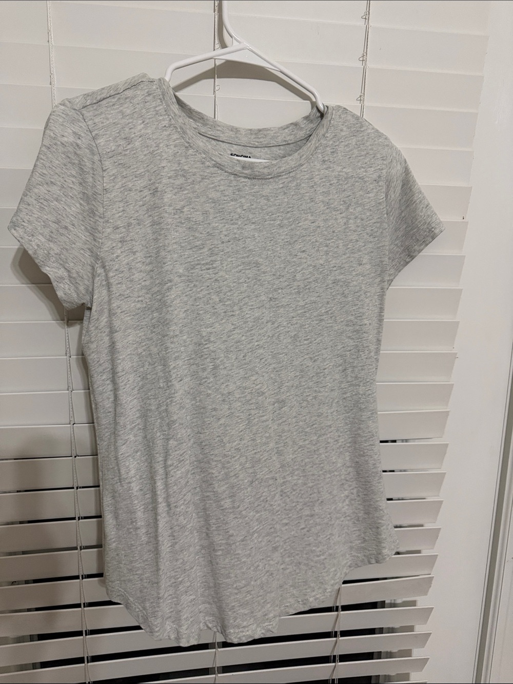 Sonoma Light Gray Short Sleeve Crewneck Tee